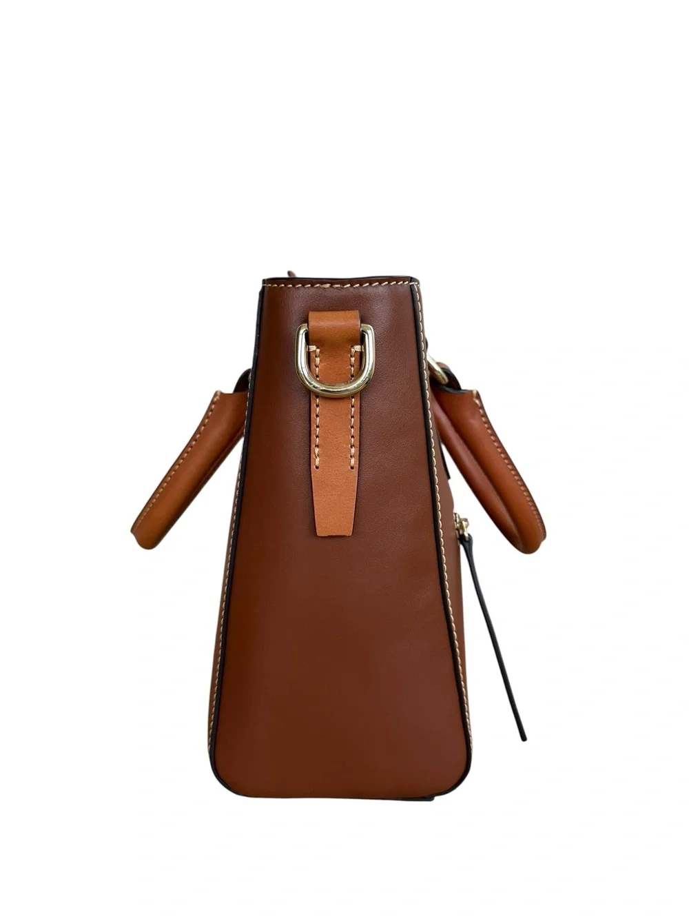 Dooney & Bourke Wexford Leather Small Heidi Satchel in Chestnut Brown K2625845